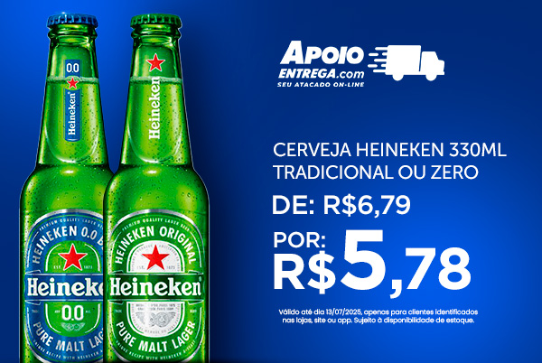 Heineken 330ml até 13/07